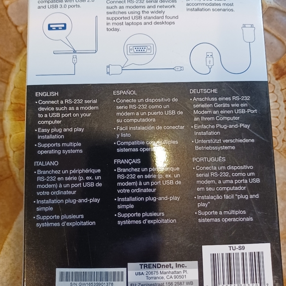 Trendnet USB to serial converter - Picture 2 of 2